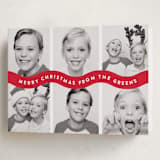 "Bouncy" - Holiday Cards in Santa Suit by Up Up Creative - Folded Card