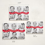 "Bouncy" - Holiday Cards in Santa Suit by Up Up Creative - Formats Available