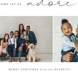 "Adored" - Holiday Cards in Hunter by Kasia Labocki - Detail