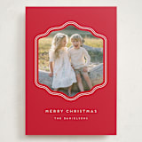 "preppy curved frame" - Holiday Cards in Peppermint by Rebecca Durflinger - Front