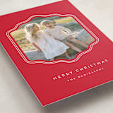"preppy curved frame" - Holiday Cards in Peppermint by Rebecca Durflinger - Detail