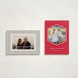 "preppy curved frame" - Holiday Cards in Peppermint by Rebecca Durflinger - Photo Orientation Options