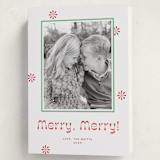 "Peppermint" - Holiday Cards in Candy Cane by Megan Davis - Folded Card