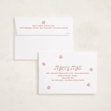"Peppermint" - Holiday Cards in Candy Cane by Megan Davis - FREE Recipient Addressing