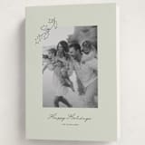 "Hung Holly" - Holiday Cards in Lime by Angela Garrick - Folded Card