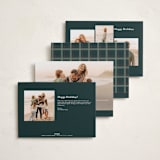 "Plaid Peace" - Holiday Cards in Wreath by Makewells - Back of Card Options