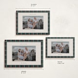 "Plaid Peace" - Holiday Cards in Wreath by Makewells - Formats Available