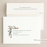 "Corner Trim" - Holiday Cards in Snowfall by Jessica Williams - FREE Recipient Addressing