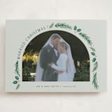 "a married christmas" - Holiday Cards in Sage by Hooray Creative - Front