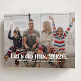 "Let's do this" - Holiday Cards in Snow by Lea Delaveris - Folded Card