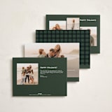 "Bow" - Holiday Cards in Evergreen by Olivia Kanaley Inman - Back of Card Options