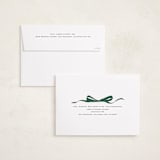 "Bow" - Holiday Cards in Evergreen by Olivia Kanaley Inman - FREE Recipient Addressing