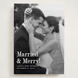 "Eternally Merry" - Holiday Cards in Snow by Megan Davis - Front