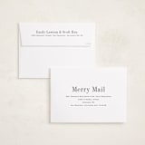 "Eternally Merry" - Holiday Cards in Snow by Megan Davis - FREE Recipient Addressing