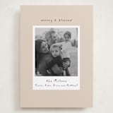 "Blessed Frame" - Holiday Cards in Butter Cream by Mansi Verma - Front