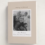 "Blessed Frame" - Holiday Cards in Butter Cream by Mansi Verma - Folded Card