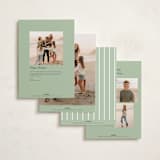 "Scripted Greeting" - Holiday Cards in Snow by Devika Keskar - Back of Card Options