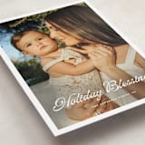 "Scripted Greeting" - Holiday Cards in Snow by Devika Keskar - Detail
