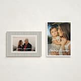 "Scripted Greeting" - Holiday Cards in Snow by Devika Keskar - Photo Orientation Options