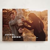 "Joyful noise" - Holiday Cards in Snow by Stacey Meacham - Front