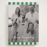 "cabana check" - Holiday Cards in Sage by Sara Hicks Malone - Front
