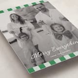 "cabana check" - Holiday Cards in Sage by Sara Hicks Malone - Detail