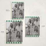 "cabana check" - Holiday Cards in Sage by Sara Hicks Malone - Formats Available