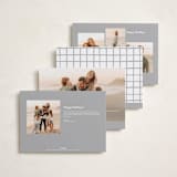 "Notes" - Holiday Cards in Snow by AK Graphics - Back of Card Options
