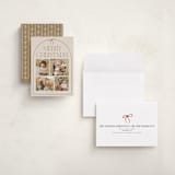 "frame bow" - Holiday Cards in Buttercream by Vivian Yiwing - Assembled