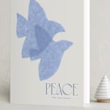 "Doves" - Holiday Cards in Sky by Tamara Hilje - Folded Card