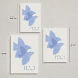 "Doves" - Holiday Cards in Sky by Tamara Hilje - Formats Available
