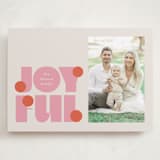 "pop joy" - Holiday Cards in Candied Grapefruit by Lori Wemple - Front