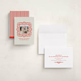 "Friendly Frame" - Holiday Cards in Berry by mo kelley - Assembled