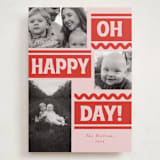 "Ski Slope" - Holiday Cards in Winter Rose by Baumbirdy - Front