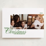 "Duplicity" - Holiday Cards in Mint by Inkblot Design - Front