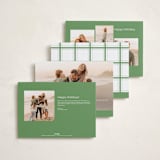 "Duplicity" - Holiday Cards in Mint by Inkblot Design - Back of Card Options