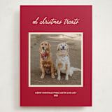 "Christmas Treats" - Holiday Cards in Red Chew Toy by Sarah Hawkins Designs - Front