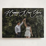 "Merry Monoline" - Holiday Cards in Snowfall by Melanie Kosuge - Front