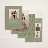 "Family Wreath" - Holiday Cards in Wreath by Oscar and Emma - Karly Depew - Back of Card Options