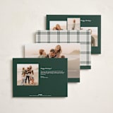 "refined bliss" - Holiday Cards in Evergreen by Carolyn Nicks - Back of Card Options