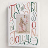 "Jolly Season" - Holiday Cards in Classic by Leah Bisch - Folded Card
