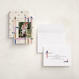 "Knitted Plaid" - Holiday Cards in Sugar Plum by Carrie ONeal - Assembled