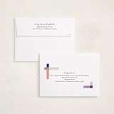 "Knitted Plaid" - Holiday Cards in Sugar Plum by Carrie ONeal - FREE Recipient Addressing