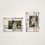 "Knitted Plaid" - Holiday Cards in Sugar Plum by Carrie ONeal - Photo Orientation Options