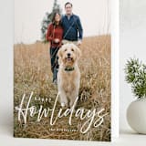 "Howliday" - Holiday Cards in Bone by Vanessa Doyle - Folded Card