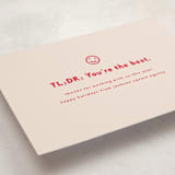 "Inbox" - Holiday Cards in Peppermint by Olivia Kanaley Inman - Detail