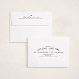"Petite Botanicals" - Holiday Cards in Pine by Susan Moyal - FREE Recipient Addressing