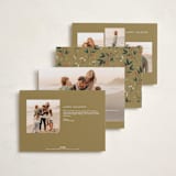 "Faubourg" - Holiday Cards in Pudding by Leia Matt - Back of Card Options