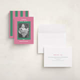 "Colorblock" - Holiday Cards in Watermelon by AK Graphics - Assembled