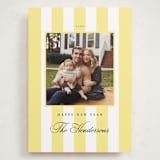 "Preppy Stripes" - Holiday Cards in Honey by Emily Betts - Front